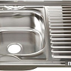 Кухонная мойка Mixline 528180 (левая, полированная, 0.8 мм)