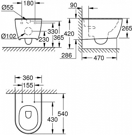 Унитаз Grohe Essence 3957100H