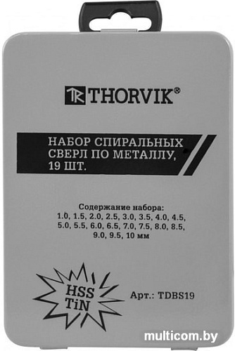 Набор оснастки Thorvik TDBS19 (19 предметов)