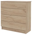 Комод Горизонт Нео 760 4 ящика (дуб золотой крафт)