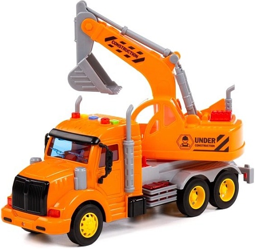 Полесье Профи Автомобиль-экскаватор инерционный 86457