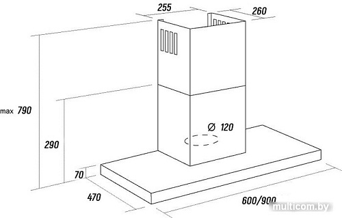 Кухонная вытяжка Schtoff Aresa 60 (черный)