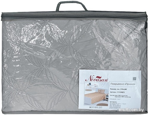 Покрывало Nivasan Прима-3 (210x140, светло-серый)