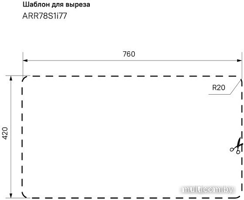 Кухонная мойка IDDIS Arro ARR78S1i77