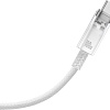 Кабель Baseus Explorer Series Fast Charging Cable Auto Power-Off For Overheating 100W USB Type-C - USB Type-C (1 м, белый)