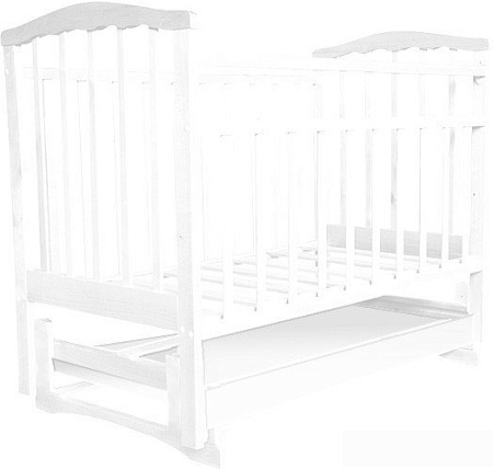 Детская кроватка Агат Золушка 4 (белый)