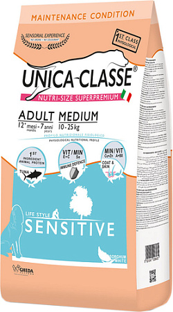 Сухой корм для собак Unica Classe Maintenance Condition Adult Medium Sensitive Tuna 3 кг