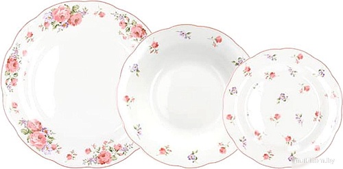 Набор обеденных тарелок Andrea Fontebasso Poema Camargue PK070182870 (18пр)