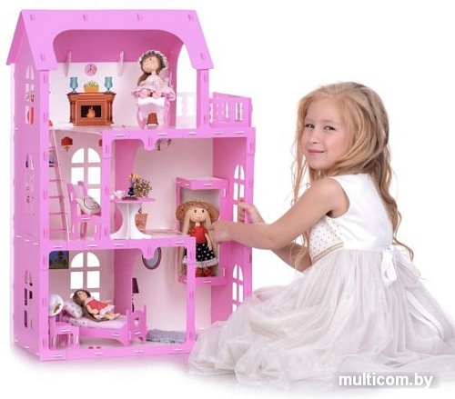 Krasatoys Карина с мебелью 000301 (белый/розовый)
