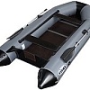 Моторно-гребная лодка Vivax Т330 с полом-книгой (с килем, серый/черный)