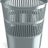 Корзина для бумаг Erich Krause Classic 9 л 55937 (серебряный)