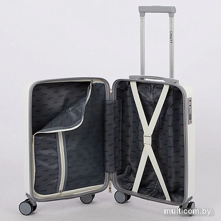 Чемодан-спиннер Grott 340-614/5-18 (белый)