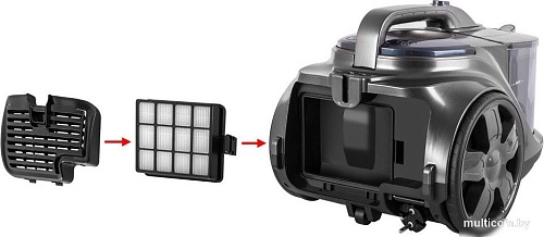 Пылесос Endever SkyClean VC-670 (серый/синий)