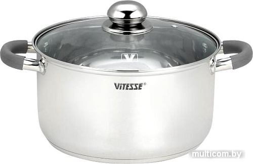Набор кастрюль Vitesse VS-9017 (серый ручки)