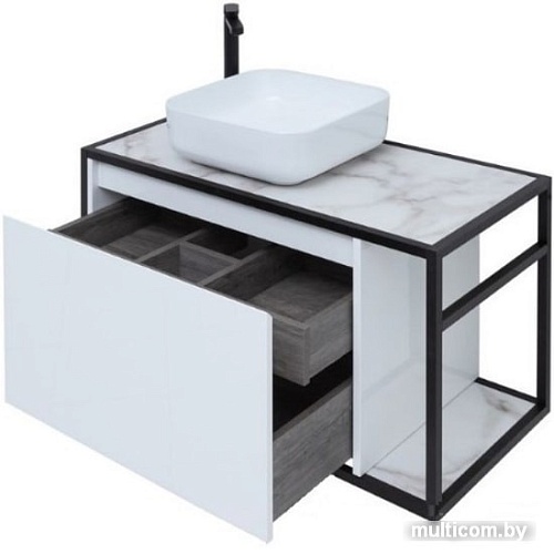 Мебель для ванных комнат Aquanet Тумба под умывальник Nova Lite Loft 90 R 261651