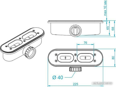 Душевой поддон RGW STL-W 16211099-01 90x90