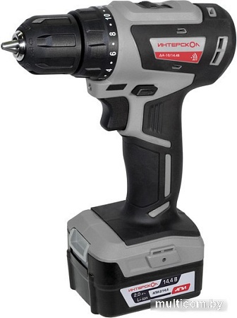 Дрель-шуруповерт Интерскол МиниМАКС ДА-10/14.4В (с 2-мя АКБ 2 Ач, кейс)