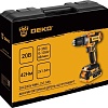 Дрель-шуруповерт Deko ZKCD20V 084-1007 (с 2-мя АКБ, кейс)