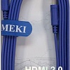 Кабель Meki GH-T-2BE HDMI - HDMI (2 м, синий)