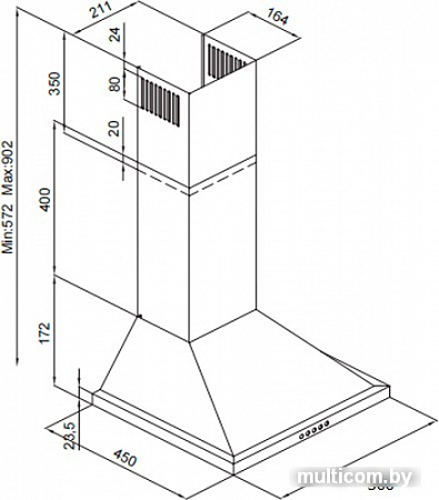 Кухонная вытяжка Berk BHD 2240 WH 50