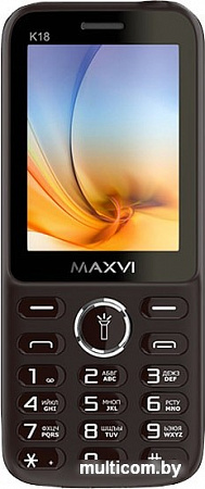 Мобильный телефон Maxvi K18 (коричневый)