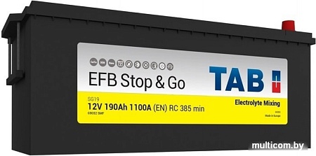 Автомобильный аккумулятор TAB EFB Stop&Go SG19 (190 А·ч)