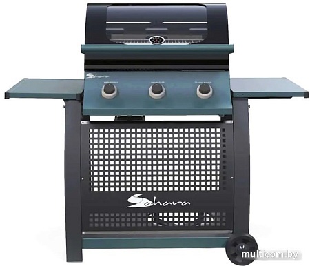 Газовый гриль для дачи Sahara S325 3B BBQ Smokey Teal (дымчатый)