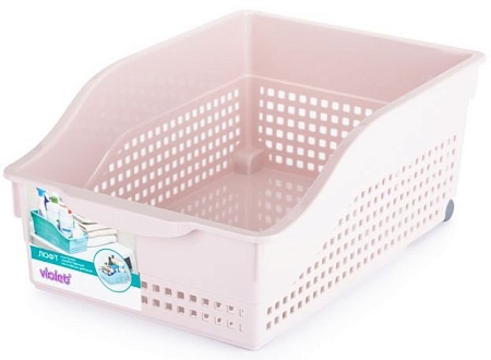 Ящик для хранения Violet Лофт 622040 (пудра)