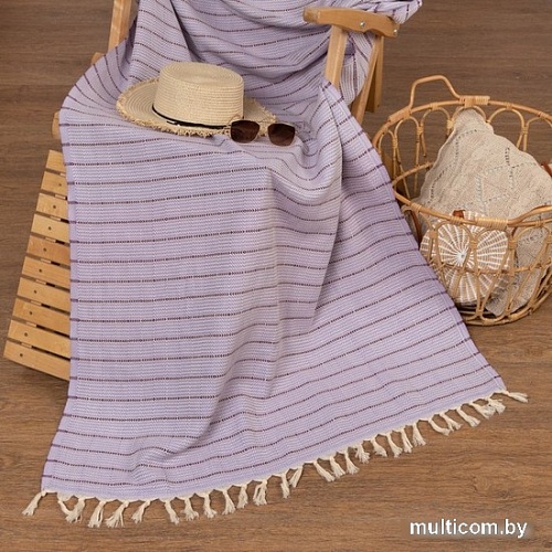 Полотенце Love Life Полосы 6840461 (сиреневый)