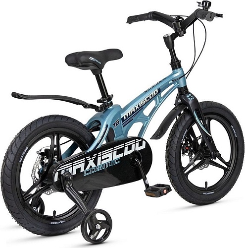 Детский велосипед Maxiscoo Cosmic Deluxe 16 2025 MSC-C1644D (стальной синий)