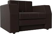 Кресло-кровать Лига диванов Атлантида 28410 (экокожа коричневый)