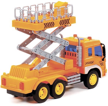 Автомобиль с подъемником Полесье Сити 89748 (оранжевый)