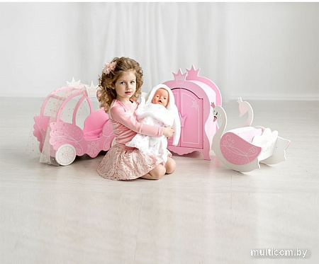 Стульчик для кукол Leader Toys Shining Crown для кормления Изящный лебедь 71220 (розовый)