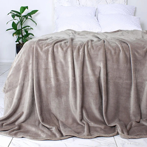 Плед Casa Conforte Royal Flannel 200x220 6155392 (коричневый)
