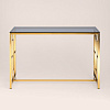 Stool Group Бруклин 120x40 (стекло Smoke/сталь золото)