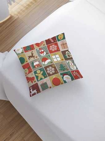 Чехол на подушку JoyArty Рождественская считалка sl_6856