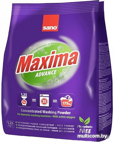 Стиральный порошок Sano Maxima Advance 1.25 кг