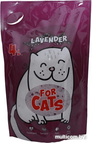 Наполнитель For Cats Lavender 4 л