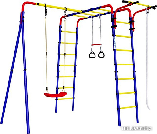 Детский спортивный комплекс Romana Веселая лужайка-2 R.103.25.04 + 1.Д-26.01 (качели пластик)