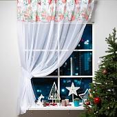 Тюль Этель Christmas Red Flowers 5163059 2,5x2 м