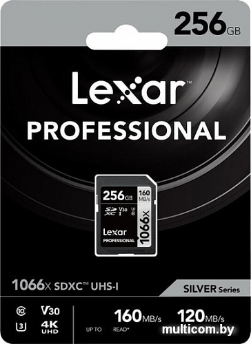 Карта памяти Lexar Professional 1066x SDXC LSD1066256G-BNNNG 256GB