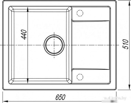 Кухонная мойка ARFEKA Zia 65 (графитовый)