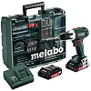 Дрель Metabo BS 18 LT 2.0Ah x2 Case Set