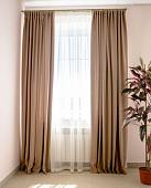 Комплект штор Decoretto Канвас теплый КТП-K33 3.25x2.7 м (песочный, 2 шт)