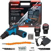 Дрель-шуруповерт ForceKraft FK-CD6017 (с 2-мя АКБ, кейс)