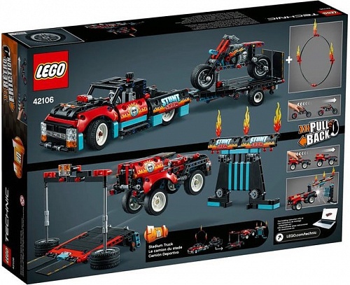 Конструктор LEGO Technic 42106 Шоу трюков на грузовиках и мотоциклах