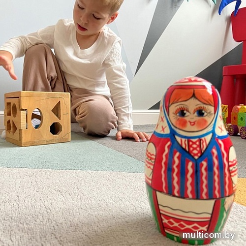 Развивающая игра Брестская Матрешка В белорусском традиционном платье с орнаментом (набор 7 шт)