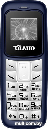 Мобильный телефон Olmio A02 (белый/синий)