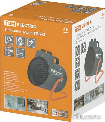 Электрическая тепловая пушка TDM Electric ТПК-О SQ2520-0109