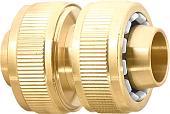 Коннектор Palisad Муфта ремонтная для шланга 3/4 латунная 66541